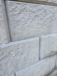 Clean retaining-wall blockwork after pressure cleaning in Mount Ousley