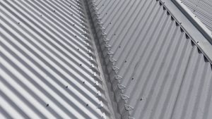 Gutter guard mesh installed in a roof valley in Warilla